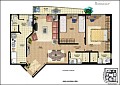 3D Photorealistic Floor Plan Renderings